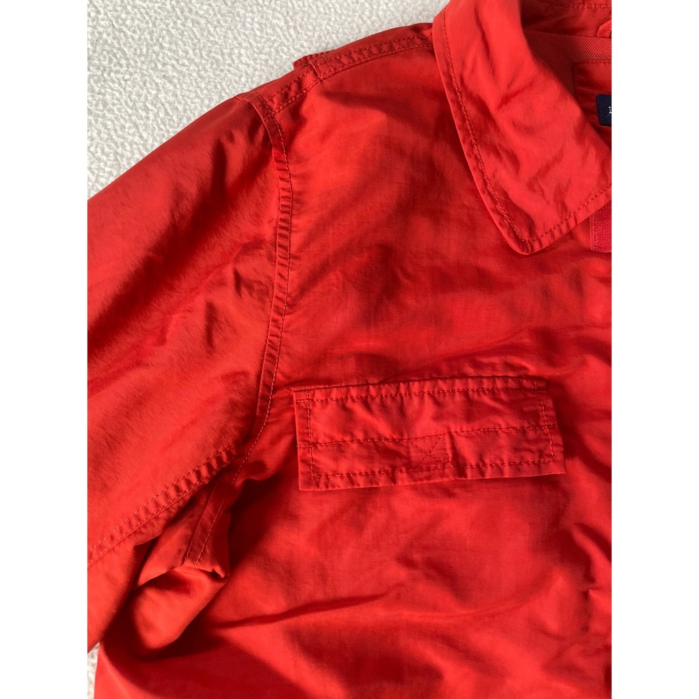 Lands' End Mens Medium Field Jacket Red Lightweight Nylon Utility Coat 435444 - Picture 11 of 16